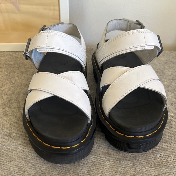 Dr. Marten white Voss II platform sandals Size 8 - Picture 2 of 12